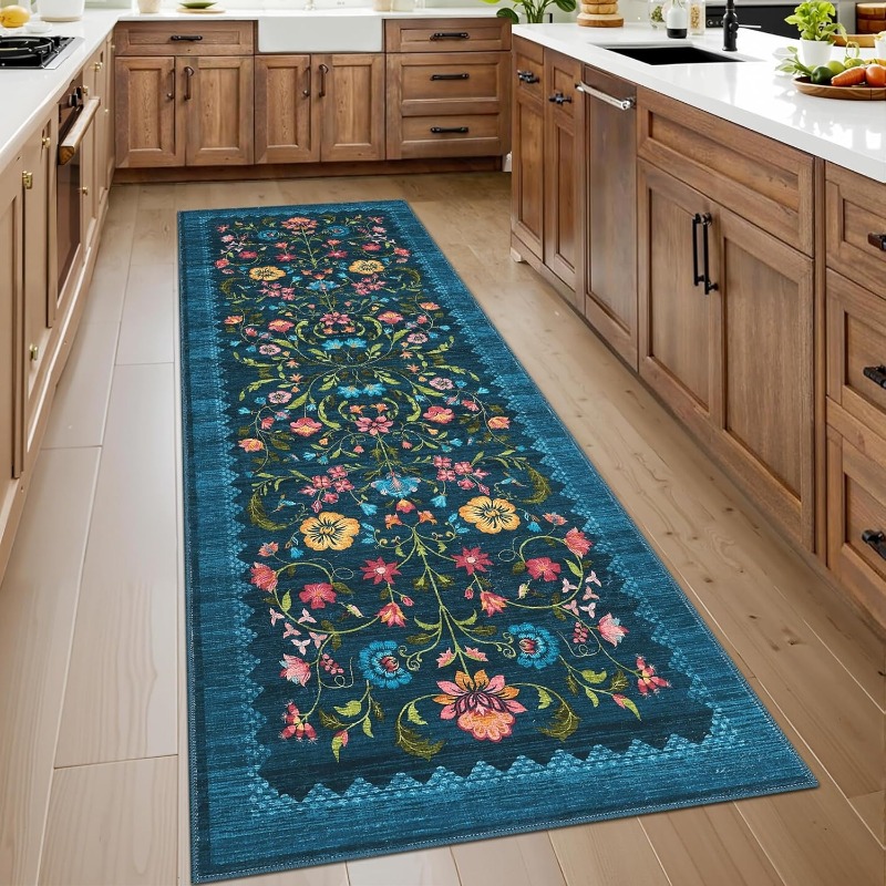 Outdoor Lighting Online - Retro Runner Rug Nordic Style Floral