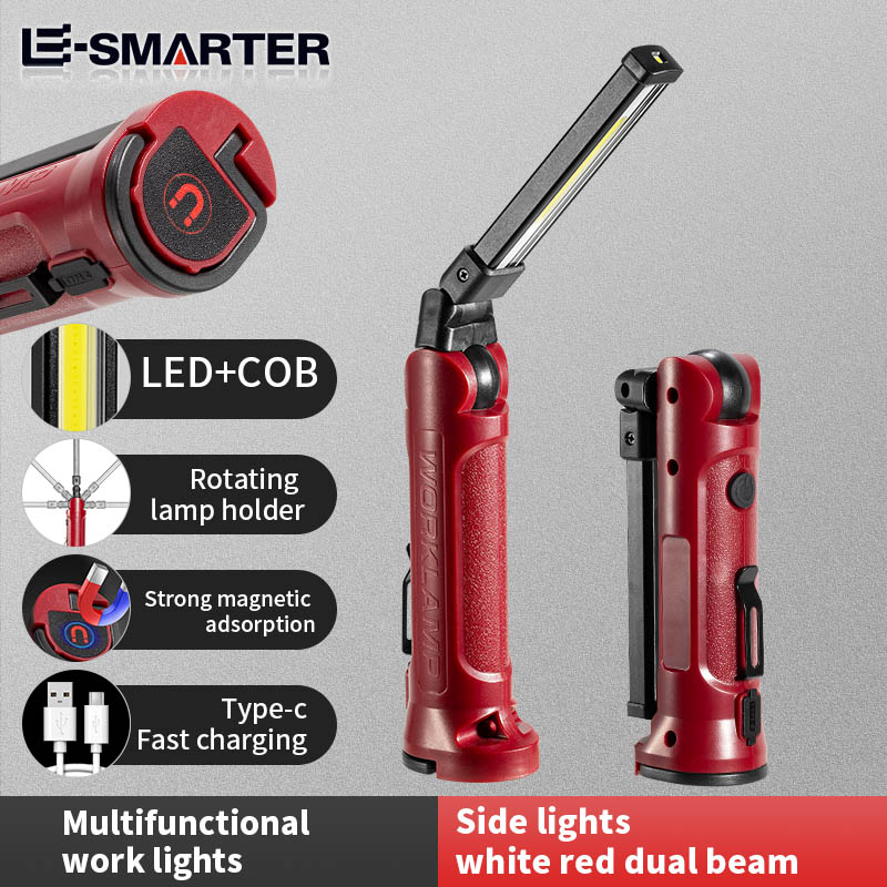 Outdoor Lighting Hooks - COB LED Work Light Rechargeable Folding