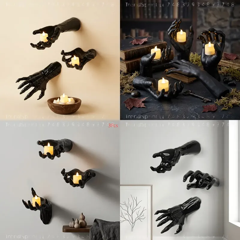 Outdoor Lighting Halloween - 3 Pcs Halloween Wall Decor Lights