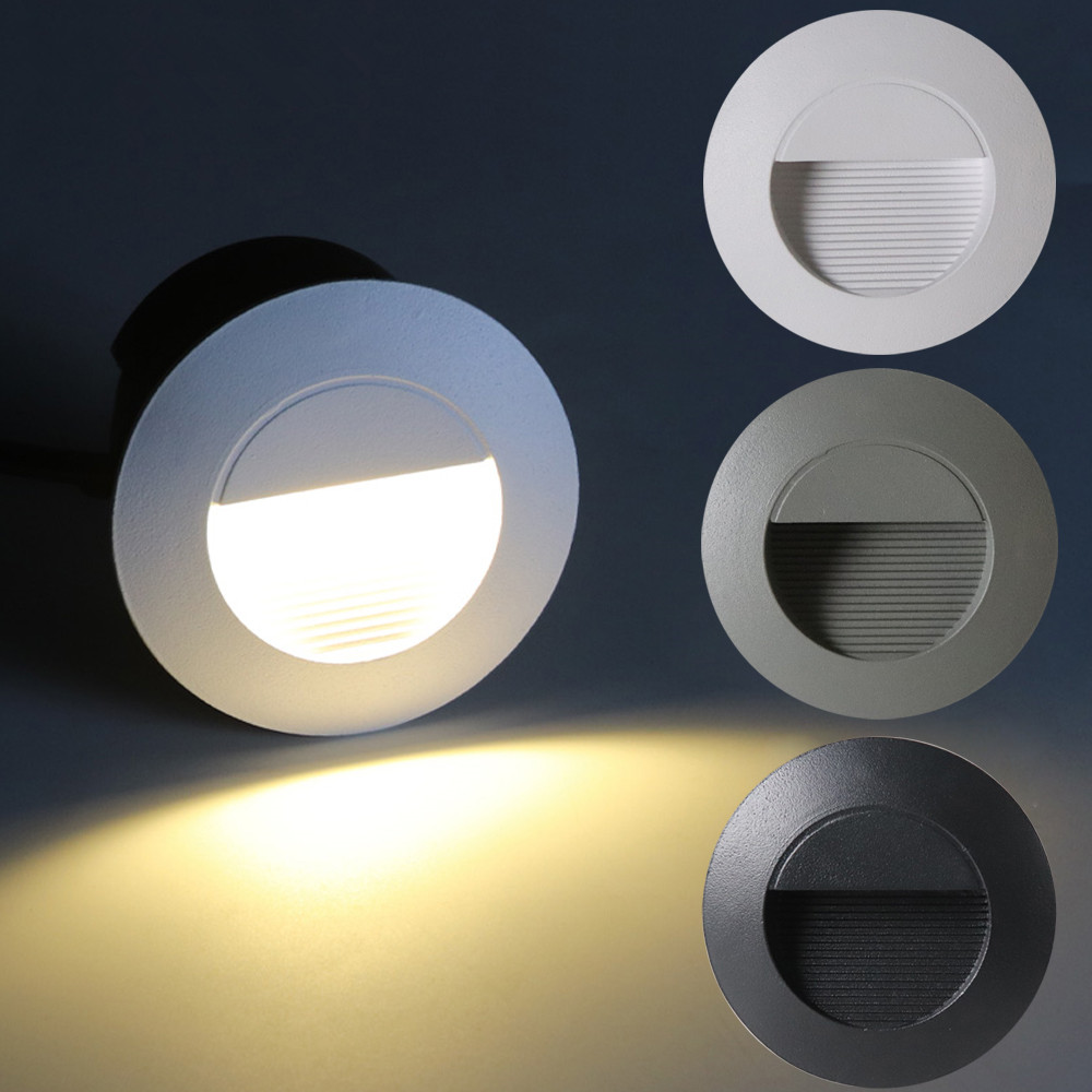 Outdoor Lighting With Outlet - Outdoor Step Lighting 3W LED Embedded