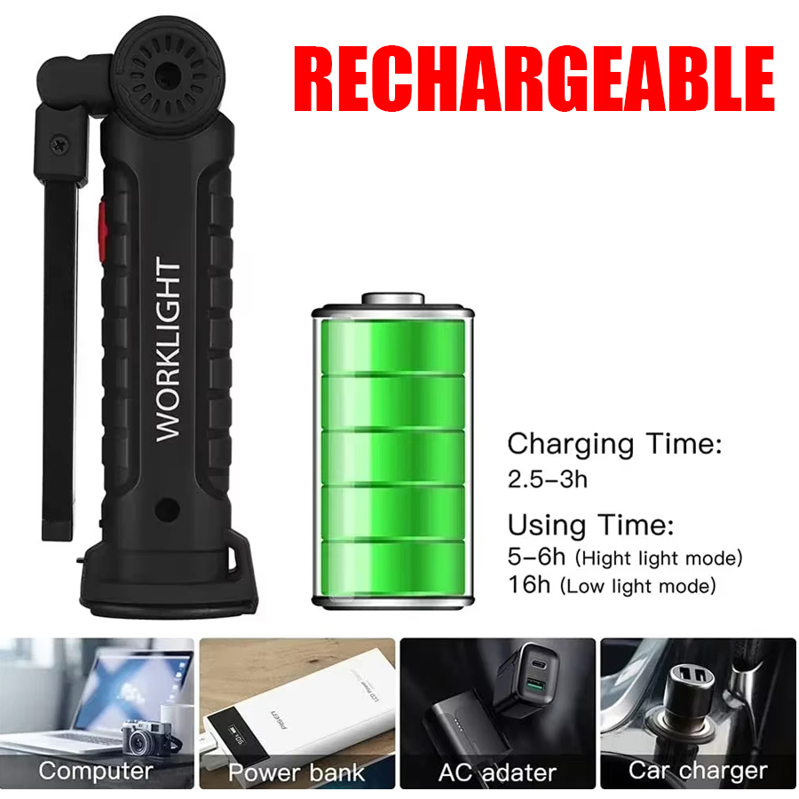 Portable LED Flashlight with M - Outdoor Lighting Hooks review and price