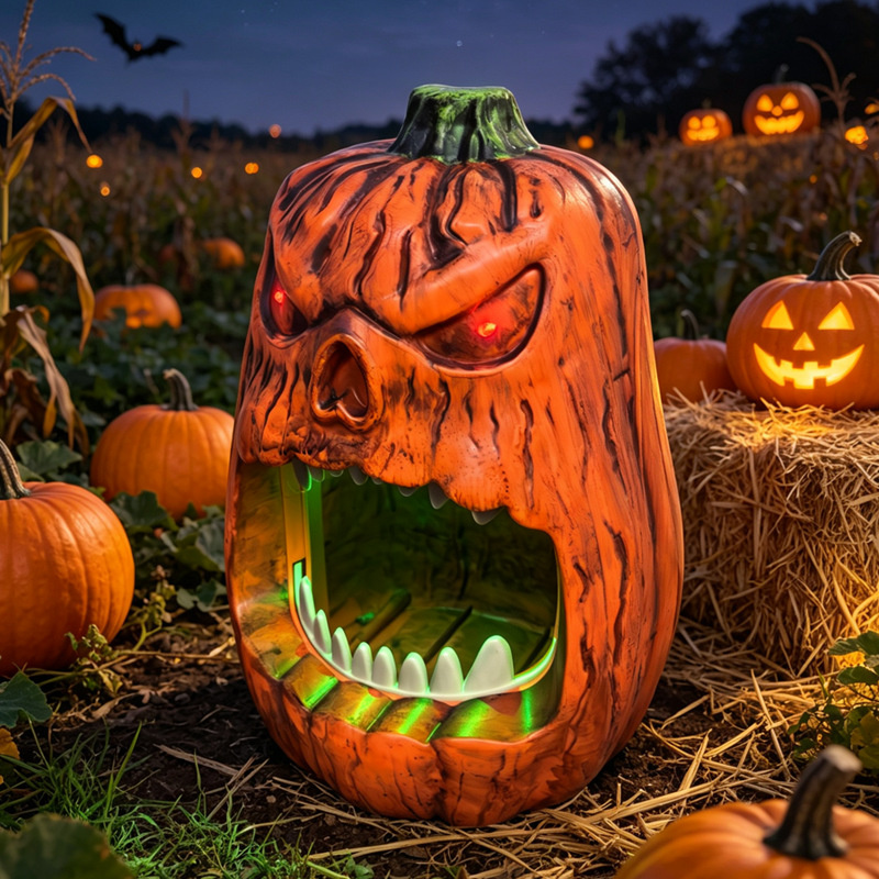 Halloween LED Lighted Pumpkin  - Outdoor Lighting Halloween review and price
