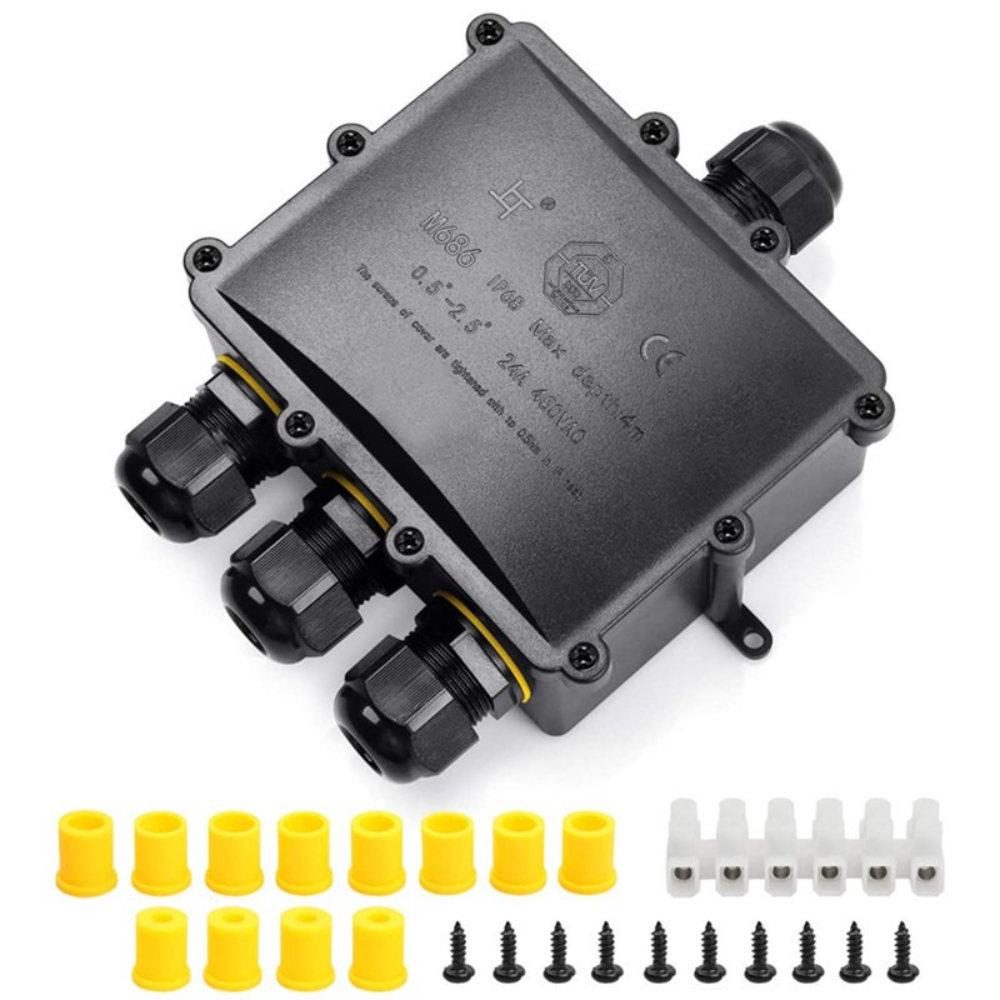4Way 1In3Out IP68 Waterproof 4 - Outdoor Lighting Junction review and price