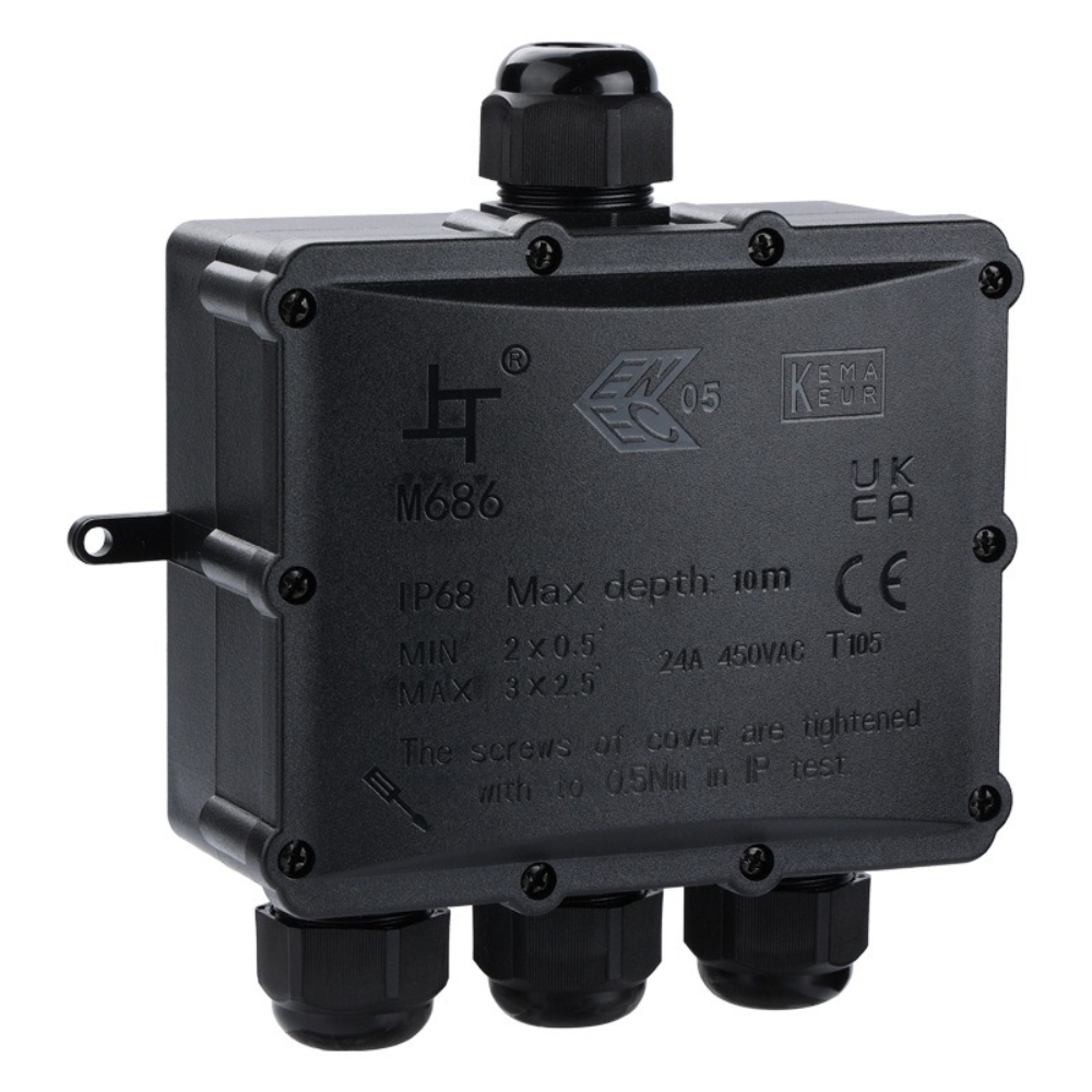 4Way 1In3Out IP68 Waterproof 4 - Outdoor Lighting Junction review and price