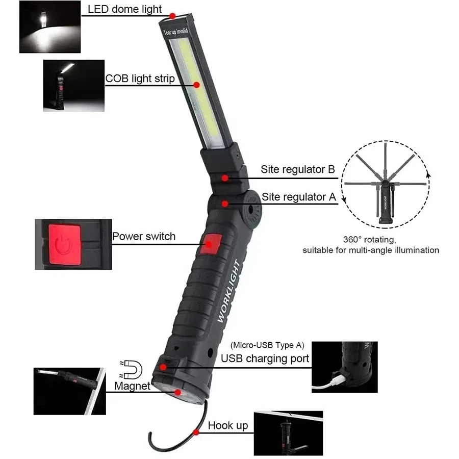 Rechargeable Magnetic Work Lig - Outdoor Lighting Hooks review and price