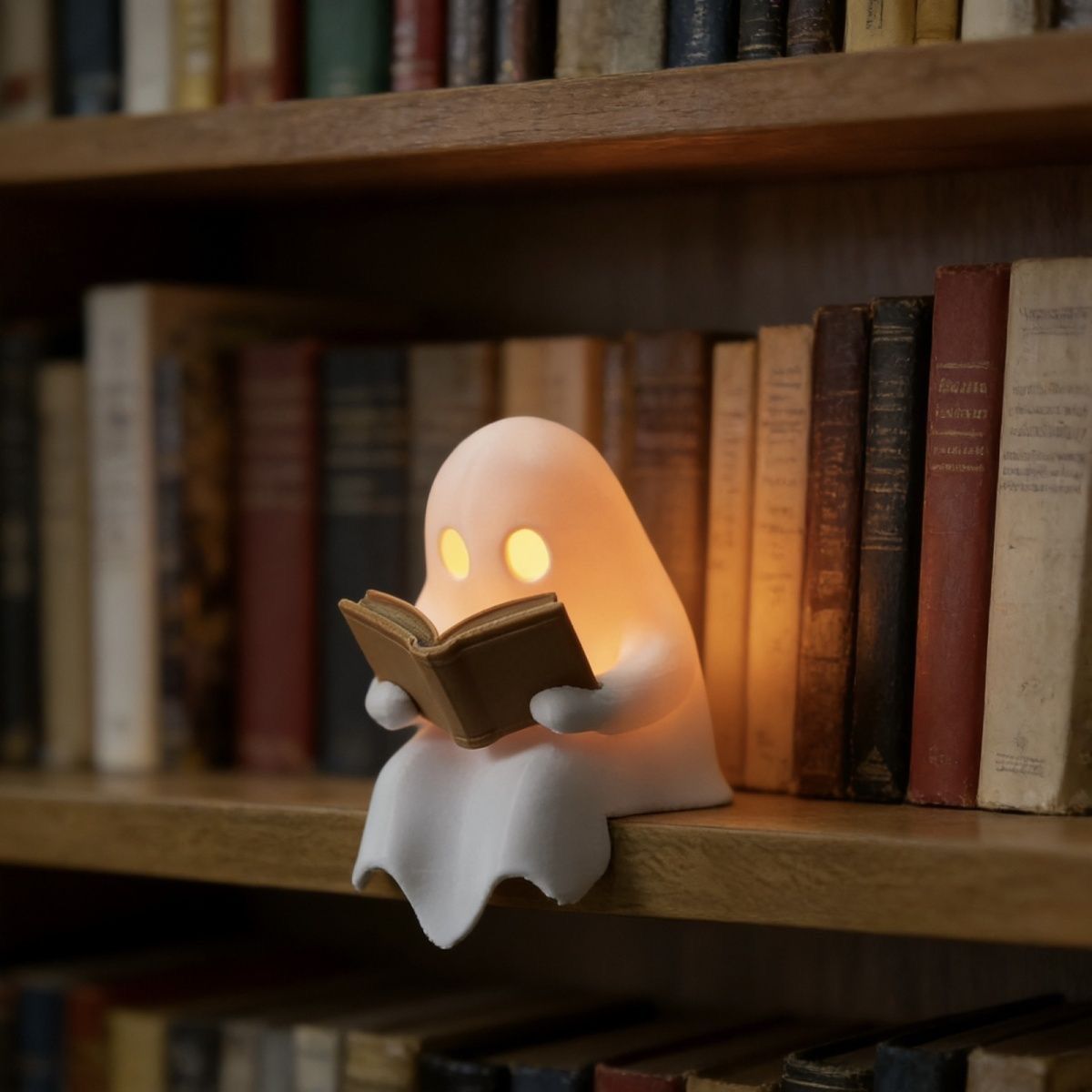 Cute Reading Ghost Led Night L - Outdoor Lighting Halloween review and price
