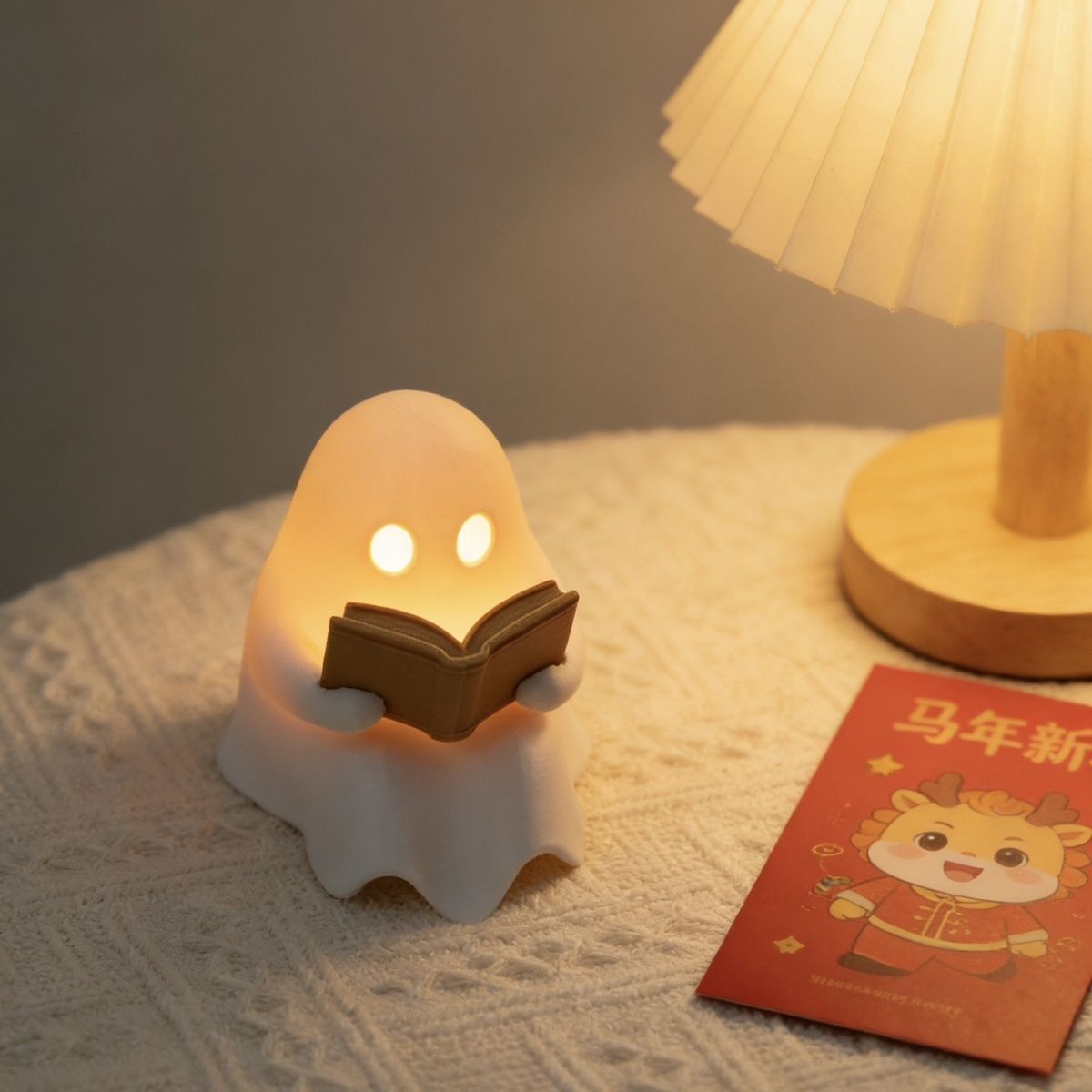 Cute Reading Ghost Led Night L - Outdoor Lighting Halloween review and price
