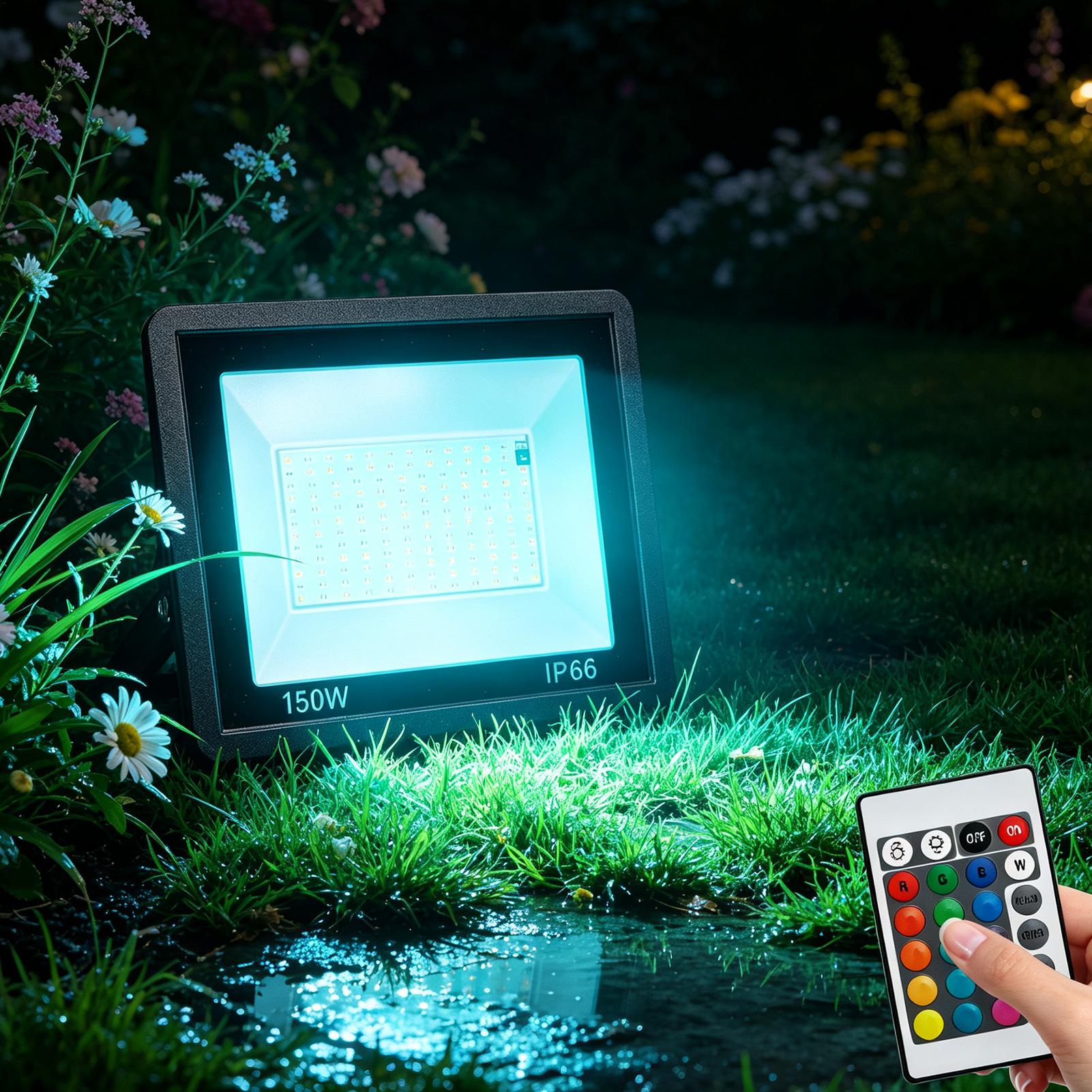 Outdoor Flood Light RGB Color  - Outdoor Yard Lighting Fixtures review and price