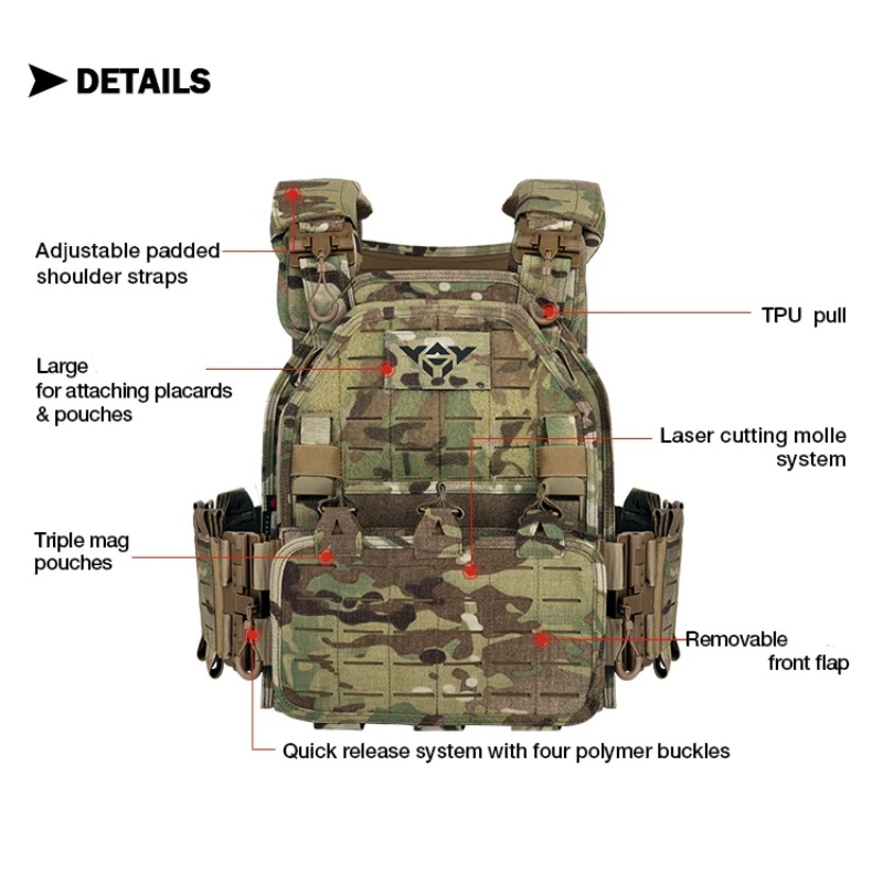 YAKEDA Tactical Vest 6094 Fast - Outdoor Lighting High Quality review and price