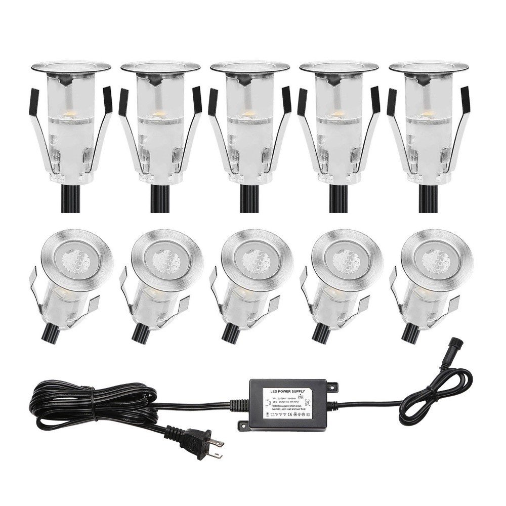 10PCS LED Mini Deck Light IP67 - Ground Light Recessed review and price