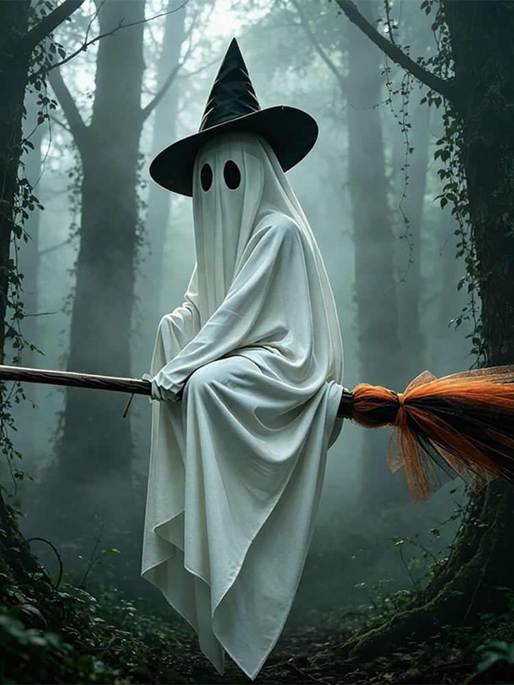 Halloween Flying Brooms And Gh - Outdoor Lighting Halloween review and price