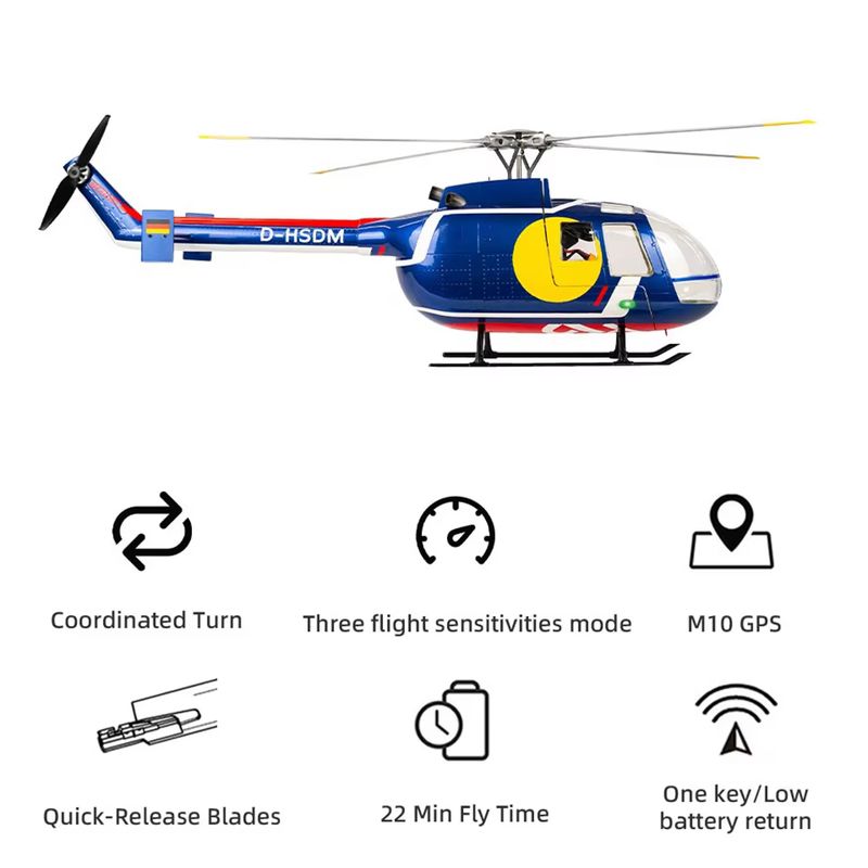 Flying wing BO-105 remote-cont - Outdoor Lighting Cable Uk review and price