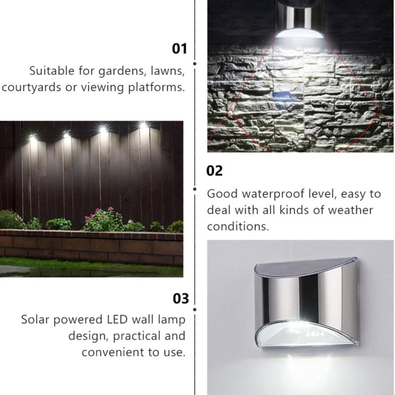 2Pcs Solar Garden Light Stainl - Outdoor Lighting With Outlet review and price