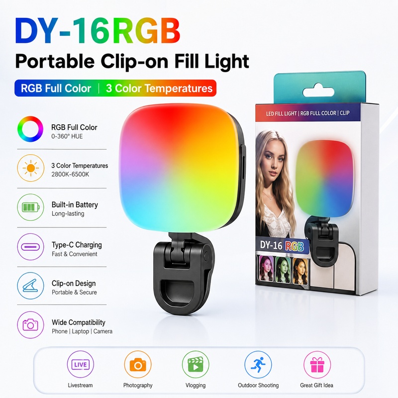 Portable RGB LED Fill Light Po - Outdoor Lighting For Photography review and price