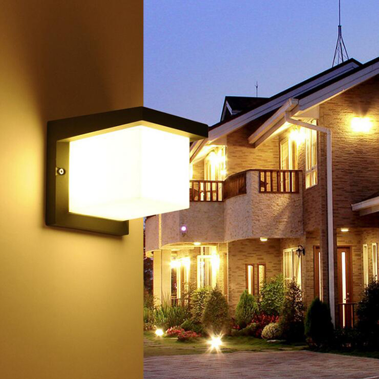 10W LED Exterior Wall Sconce L - Outdoor Yard Lighting Fixtures review and price