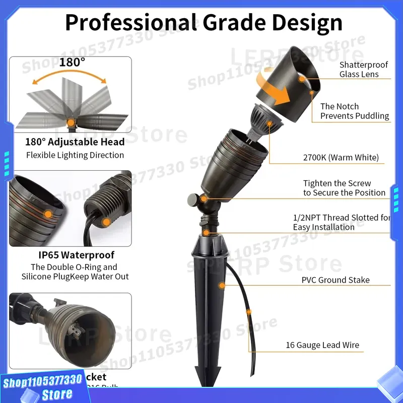 Low Voltage MR16 LED Spotlight - Outdoor Yard Lighting Fixtures review and price