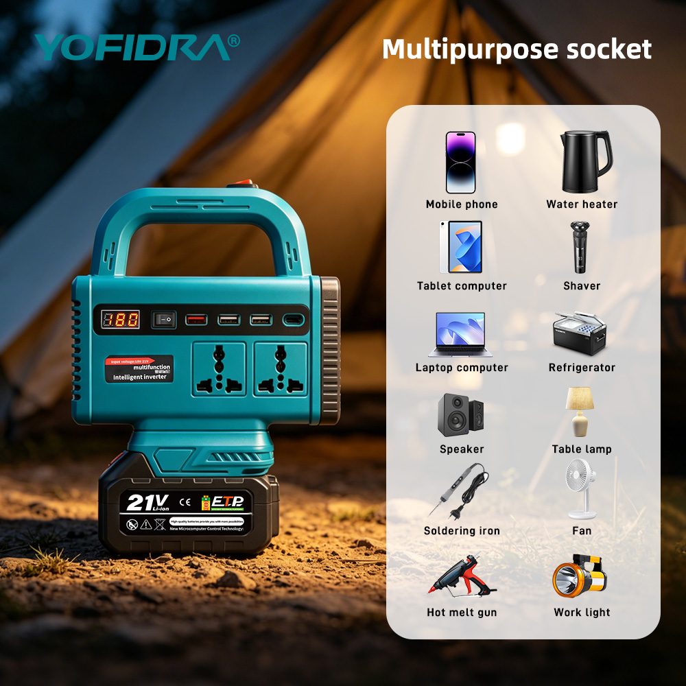 YOFIDRA 220V Portable Power In - Outdoor Lighting With Outlet review and price