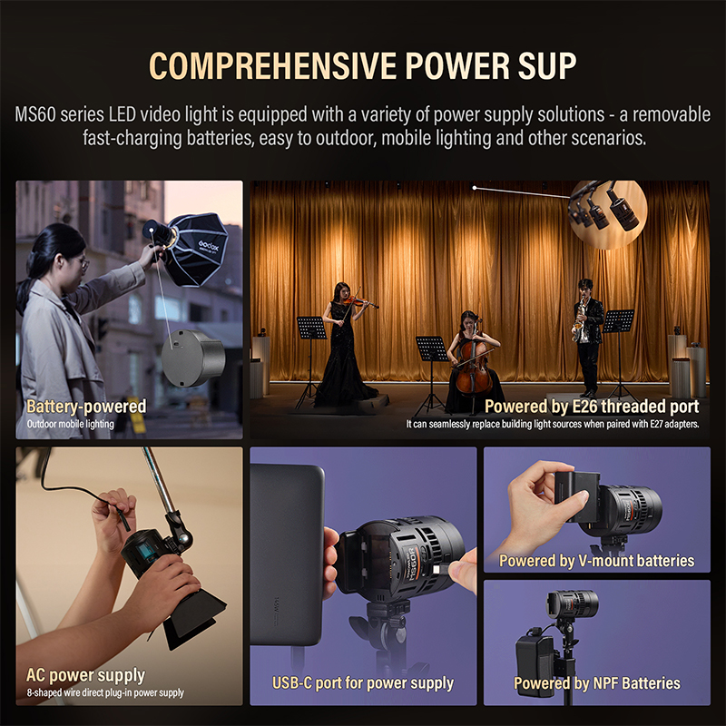 Godox RS60Bi RS60R 60W LED Mon - Outdoor Lighting For Photography review and price