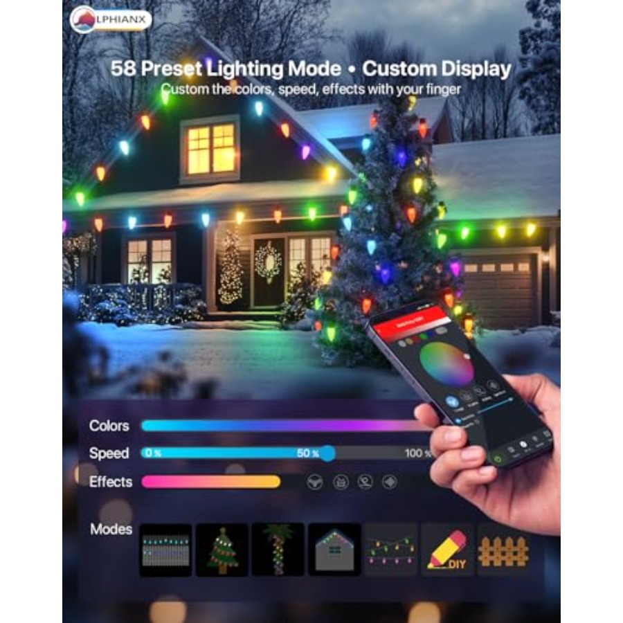 Outdoor Christmas lights, PVC- - Outdoor Lighting No Wiring review and price