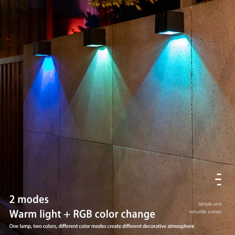 LED Solar Wall Lamp Outdoor Sq - Outdoor Yard Lighting Fixtures review and price